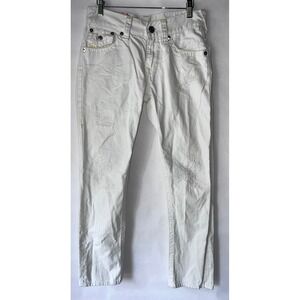 True‎ Religion Section Slim White Distressed Denim Jeans Women's size 29